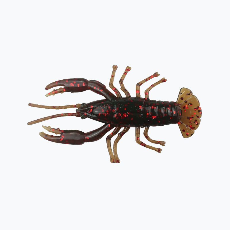 Esca in gomma Relax Crawfish 2 Standard 4 pz motoroil/glitter rosso