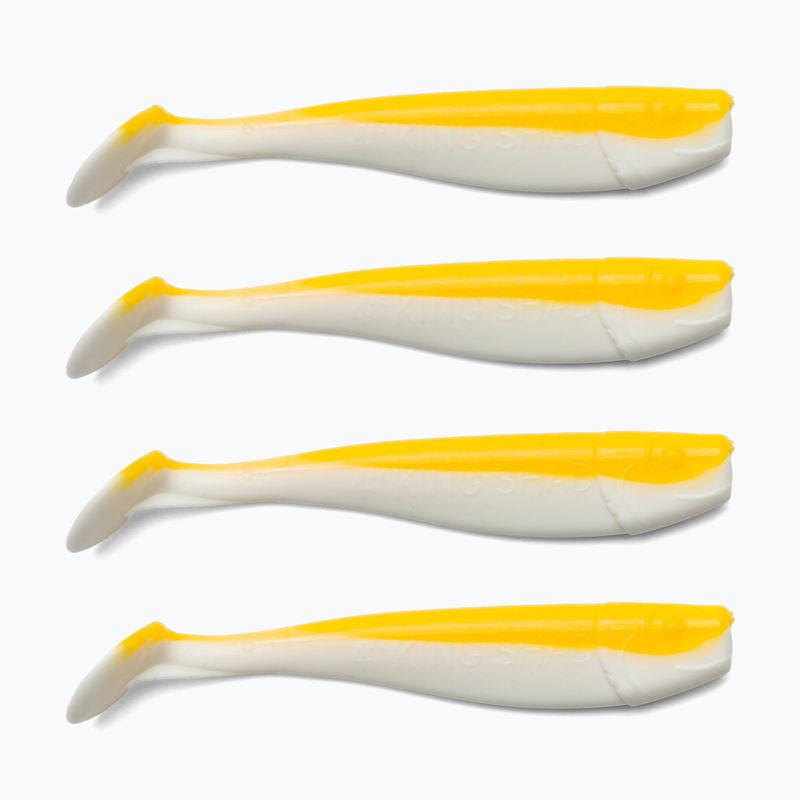 Relax Kingshad 4 Esca in gomma laminata 4 pz. giallo/bianco