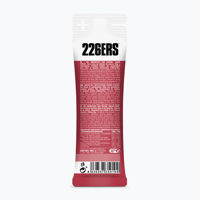226ERS High Energy Set di gel energetici alla caffeina 24 pz. x 76 g ciliegia 3