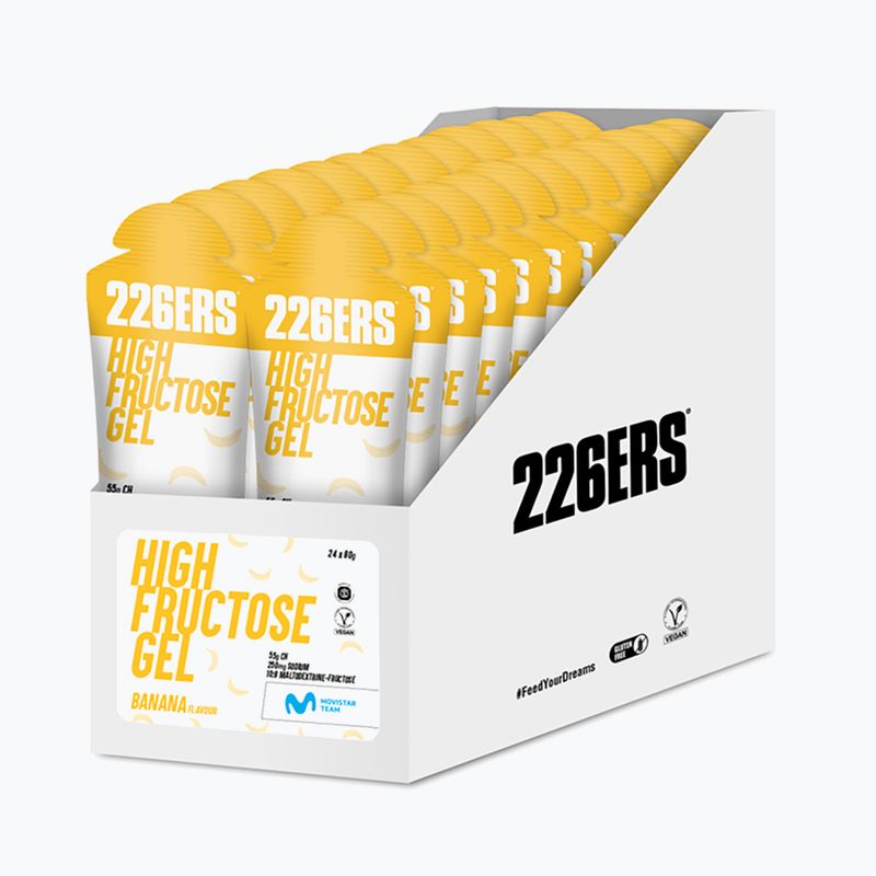 226ERS Set di gel energetici ad alto contenuto di fruttosio 24 pz. x 80 g banana