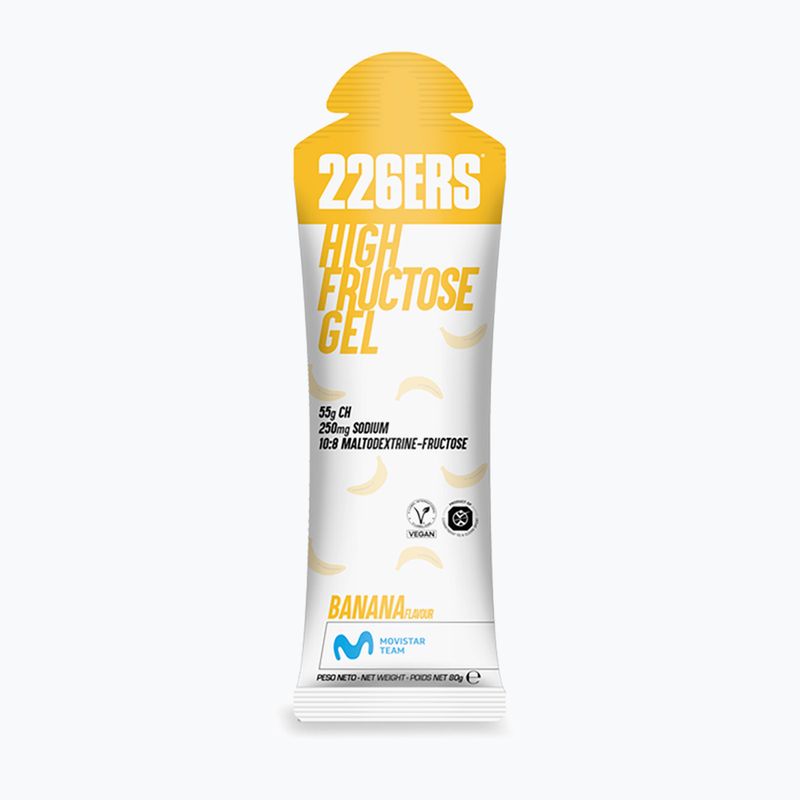 226ERS Set di gel energetici ad alto contenuto di fruttosio 24 pz. x 80 g banana 2