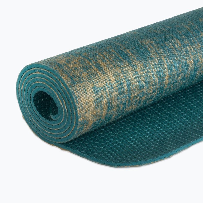 Tappetino da yoga Gaiam Jute 6 mm blue 5