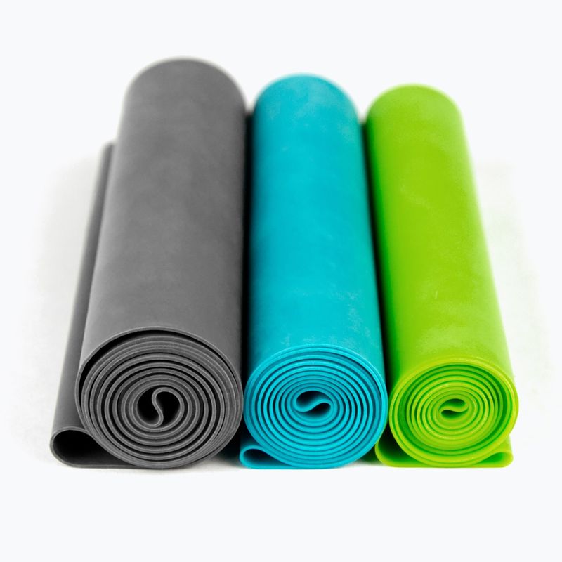 Set di bande elastiche per allenamento Gaiam 63578 3 szt. black/blue/green 3