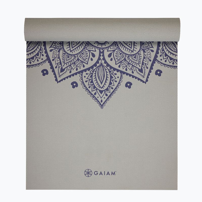 Tappetino da yoga Gaiam Sustained Yoga grey sundial flower 2