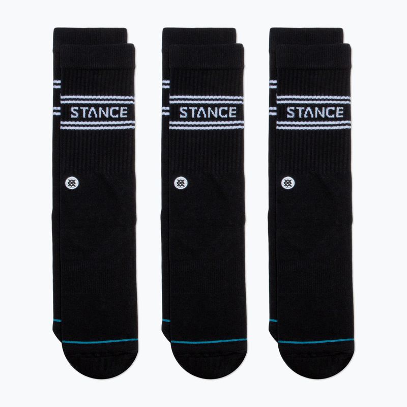 Calzini Stance Basic Crew 3 paia neri