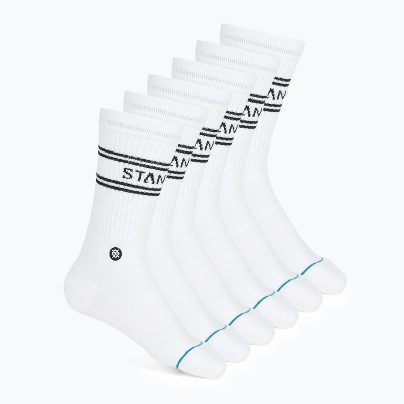 Stance Basic Crew 6 paia di calzini bianchi