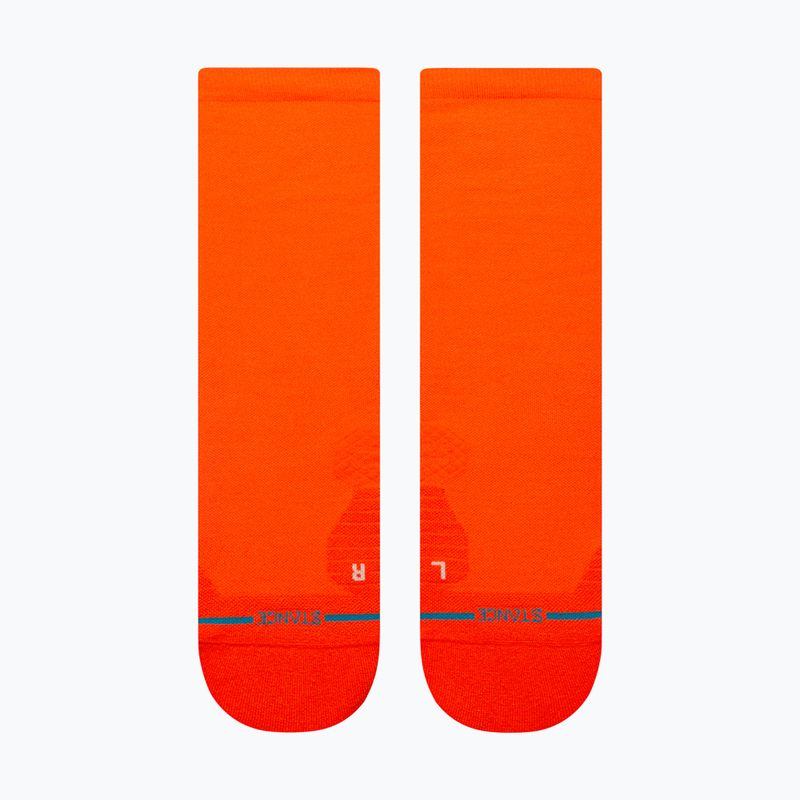 Calzini da corsa Stance Iconic Light Crew tomato 2