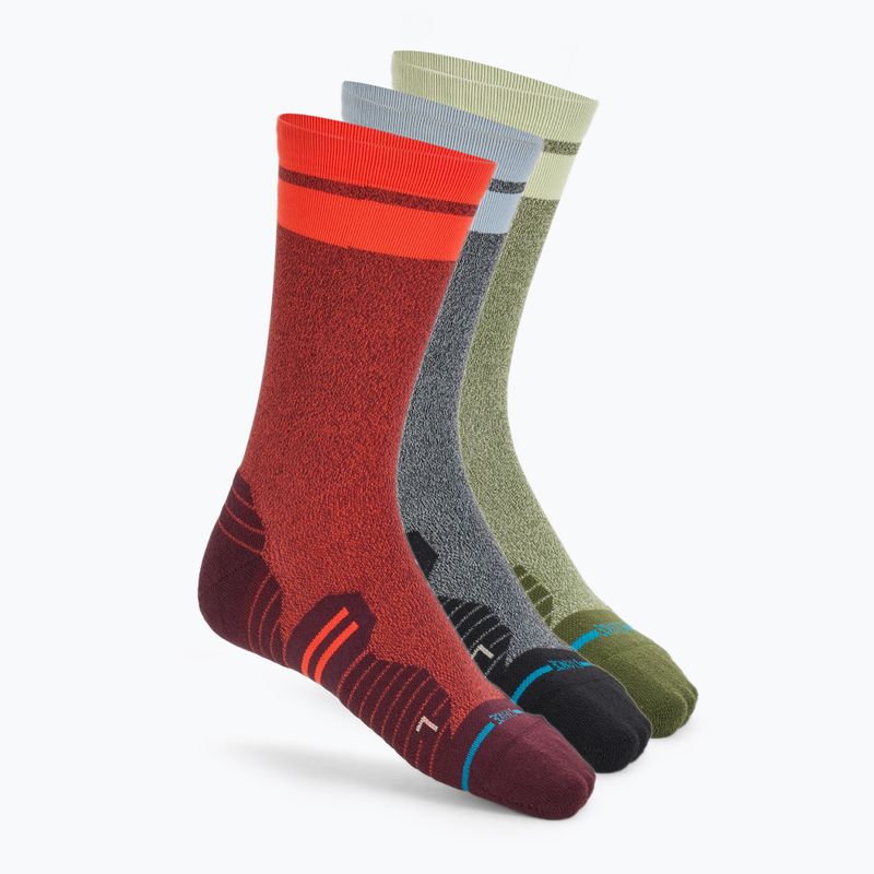 Calzini da corsa Stance Speedy Light Crew 3 Pack multicolore