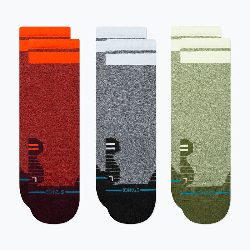 Calzini da corsa Stance Speedy Light Crew 3 Pack multicolore 7