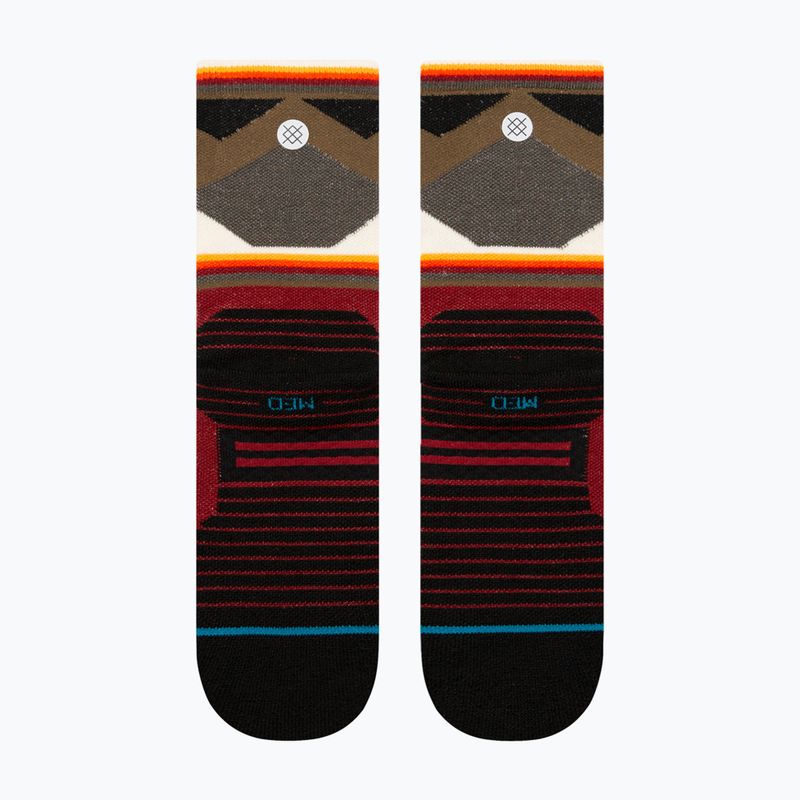 Calzini da corsa Stance Jimmy Chin Mid Wool Crew rosso 3