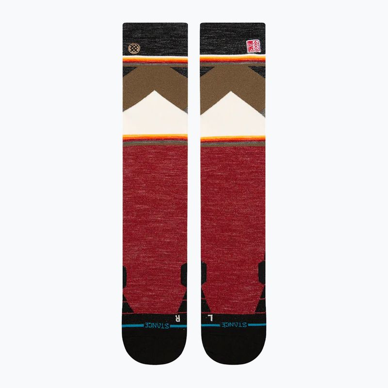 Stance Jimmy Chin Ultralight Wool Snow calze da sci rosse 2