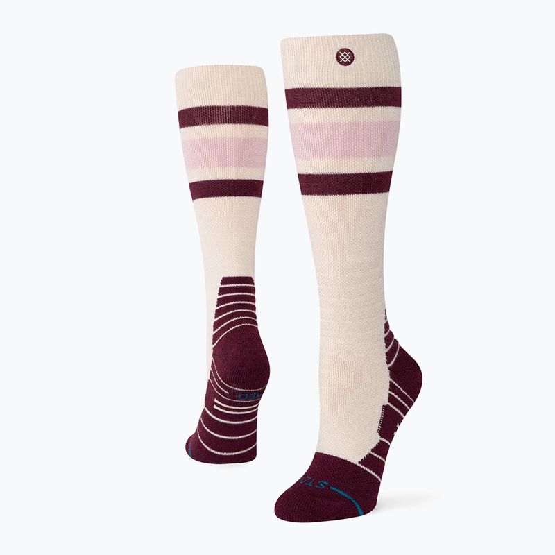 Calze da sci donna Stance Boyd Mid Wool Snow oat/meal 2