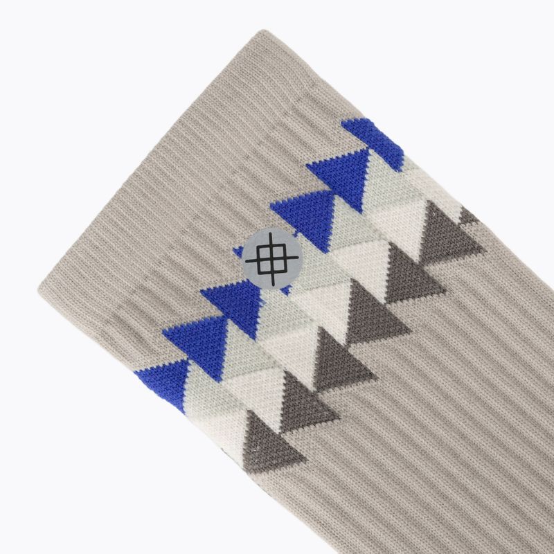 Calzini Stance Triad Mid Ribbed Crew grey 3