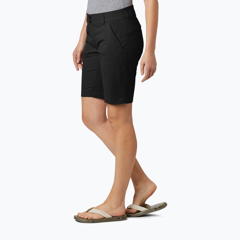 Pantaloncini da trekking da donna Columbia Satuday Trial Long nero 3