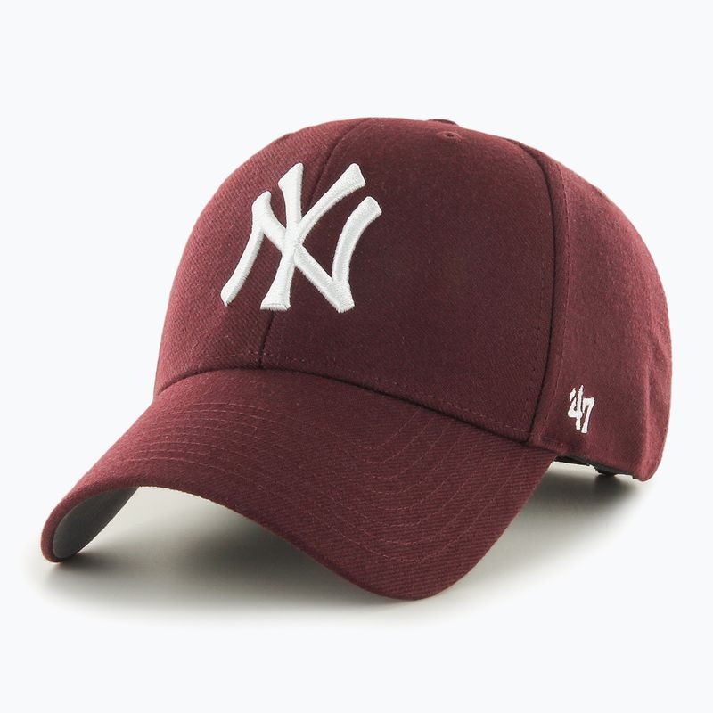47 Brand MLB New York Yankees MVP berretto da baseball marrone scuro 3