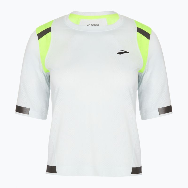 Brooks Carbonite, maglia da corsa da donna grigio ghiaccio/jacquard nightlife