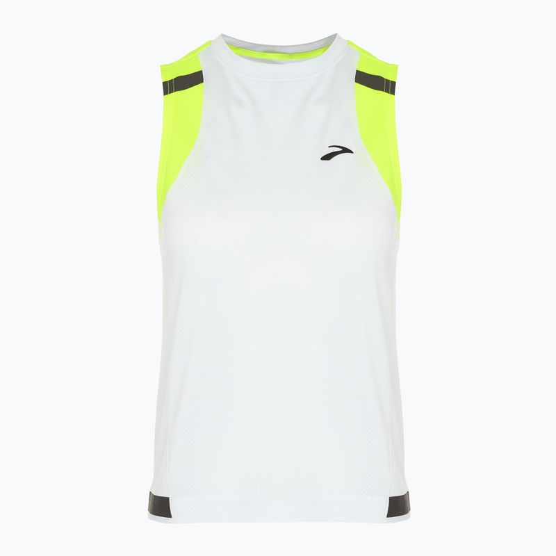 Maglia da corsa Brooks Carbonite Tank donna grigio ghiaccio/ jacquard nightlife