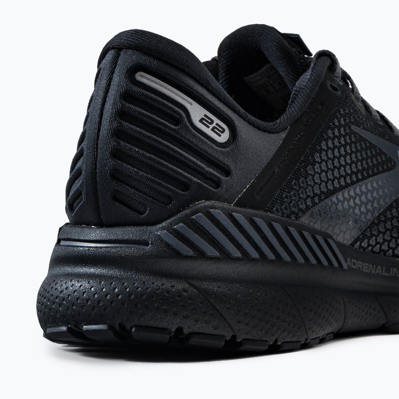 Scarpe da corsa da uomo Brooks Adrenaline GTS 22 nero/nero/ebano 8
