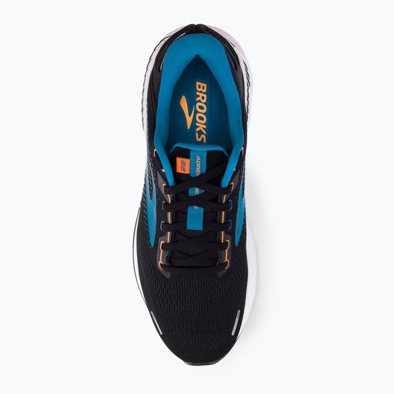 Scarpe da corsa da uomo Brooks Adrenaline GTS 22 nero/blu/arancione 6