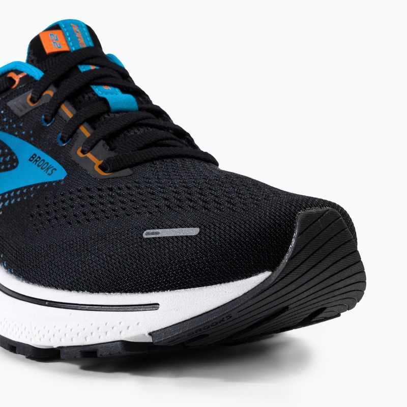 Scarpe da corsa da uomo Brooks Adrenaline GTS 22 nero/blu/arancione 7