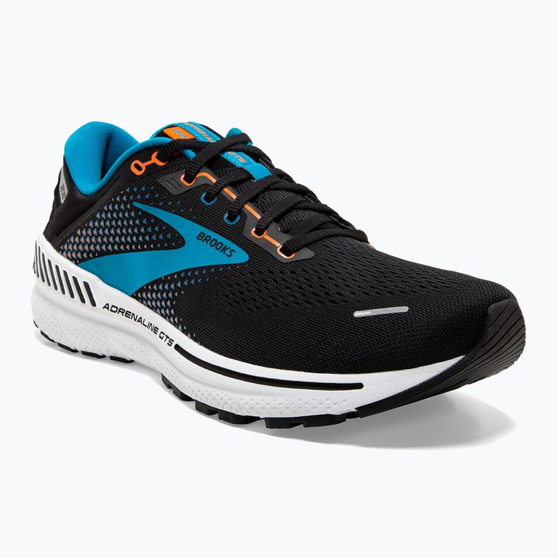 Scarpe da corsa da uomo Brooks Adrenaline GTS 22 nero/blu/arancione 12