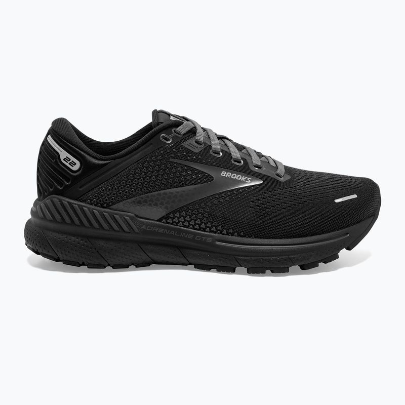 Scarpe da corsa da donna Brooks Adrenaline GTS 22 nero/nero/ebano 10