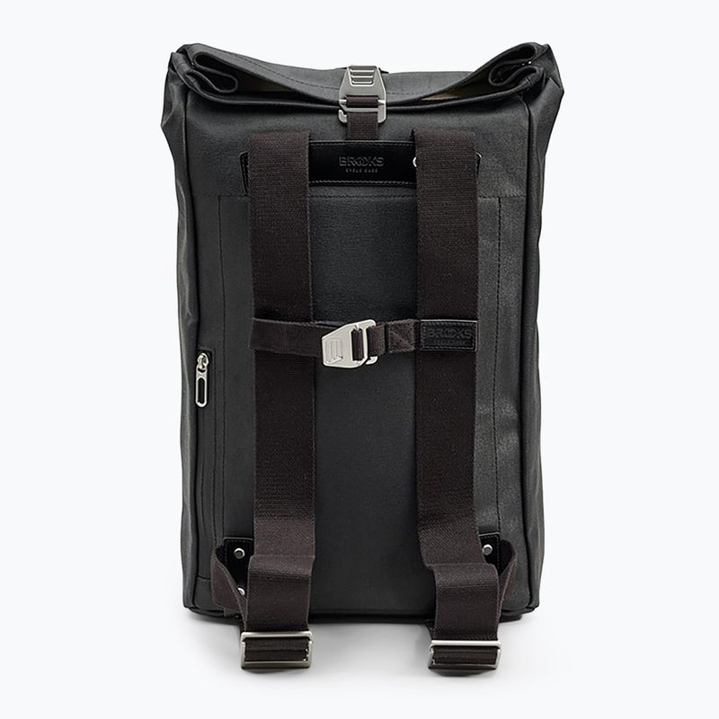 Brooks England Pickwick in tela di cotone 26 l total black city backpack 3