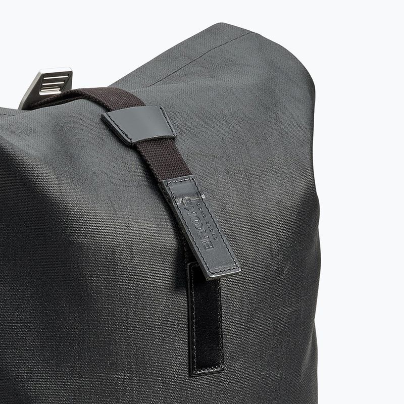 Brooks England Pickwick in tela di cotone 26 l total black city backpack 8