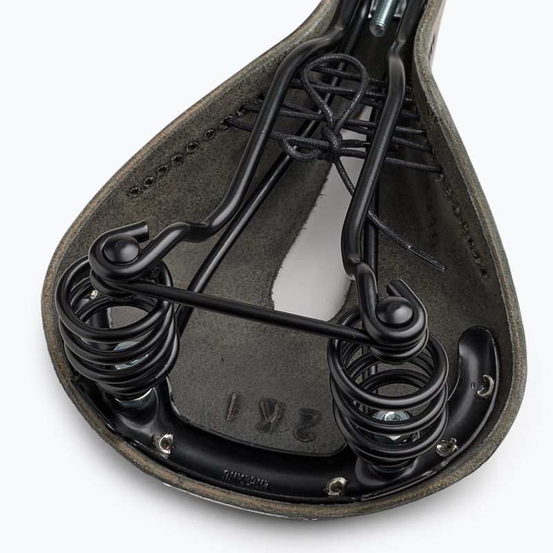 Brooks England Flyer Sella da bicicletta nera scolpita 7