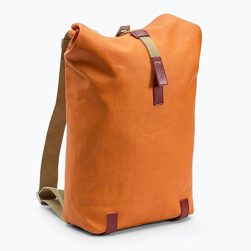 Brooks England Pickwick in tela di cotone 26 l zaino a becco d'oca/marron city 2