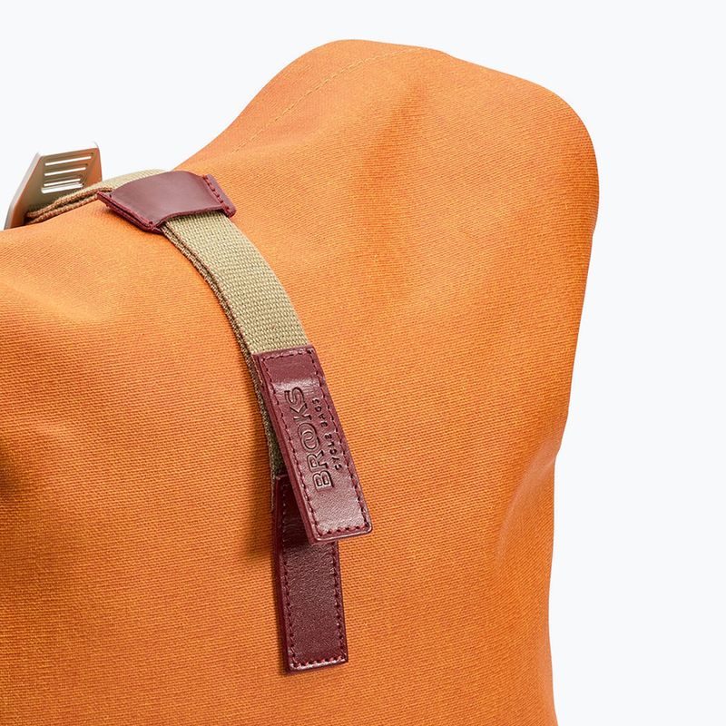 Brooks England Pickwick in tela di cotone 26 l zaino a becco d'oca/marron city 8