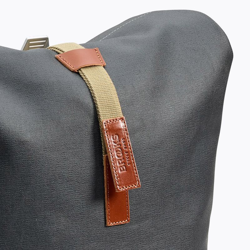 Zaino Brooks England Pickwick in tela di cotone 26 l grigio/honey city 8