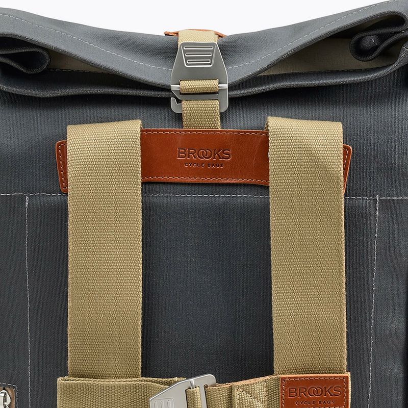Zaino Brooks England Pickwick in tela di cotone 26 l grigio/honey city 10