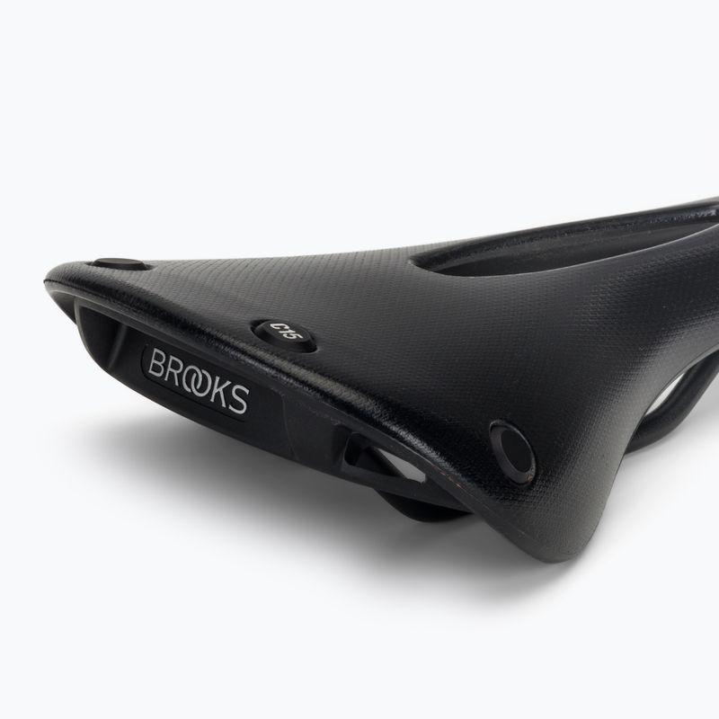 Brooks England C15 Sella da bicicletta nera scolpita 5