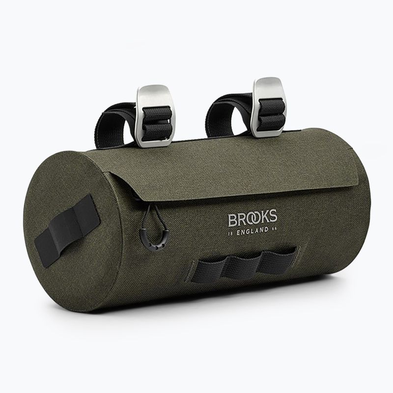 Brooks England Borsa da manubrio per bicicletta Scape Pouch 3 l verde fango 2