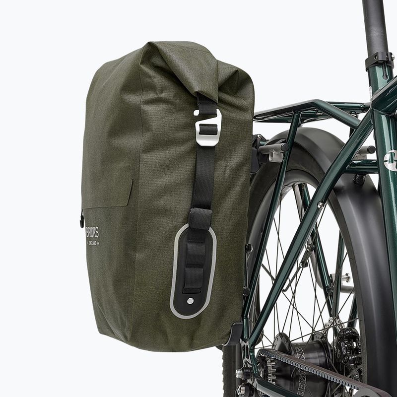 Brooks England Scape Pannier Large 18-22 l fango verde bici pannier 7