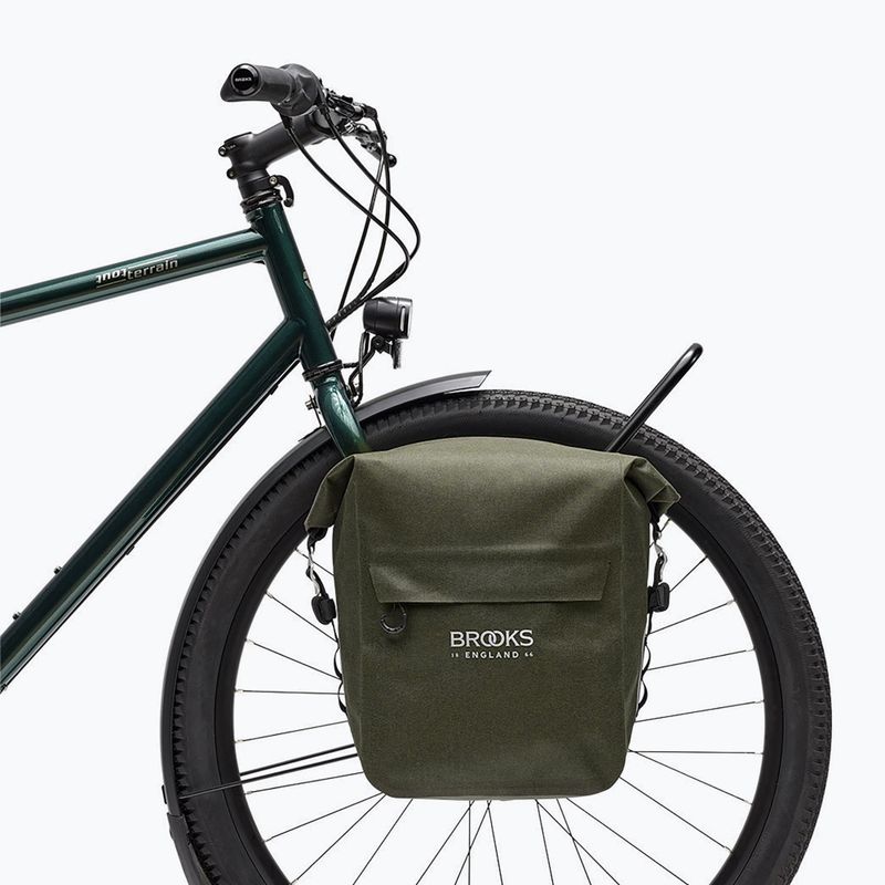 Brooks England Scape Pannier Small 10-13 l fango verde bicicletta pannier 6