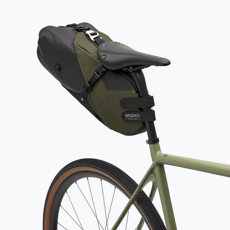 Brooks England Scape Seat Borsa da bicicletta 8 l verde fango 7
