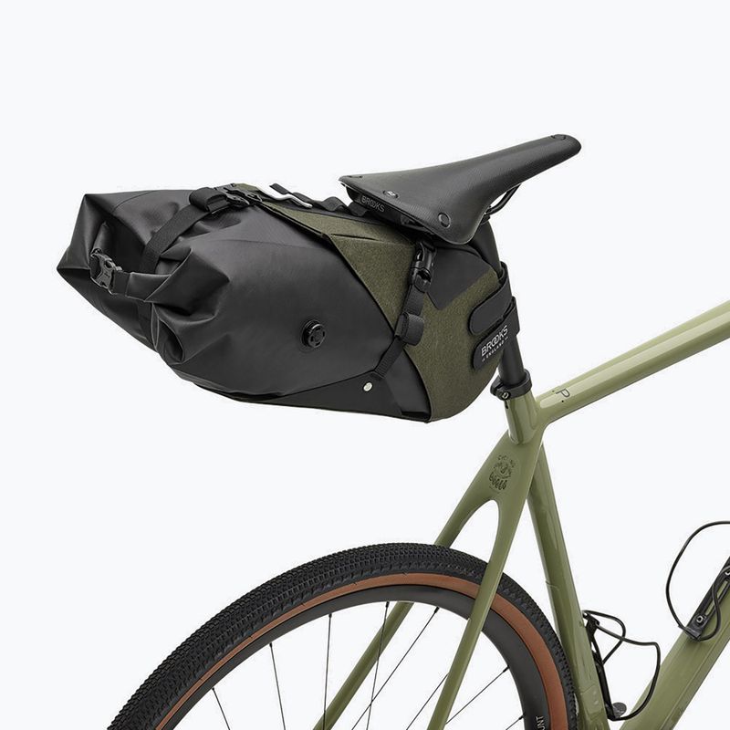 Brooks England Scape Seat Borsa da bicicletta 8 l verde fango 9