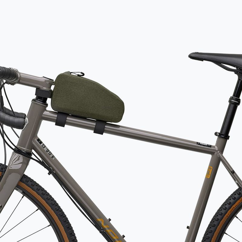 Brooks England Scape Top Tube 0,9 l fango verde borsa telaio bicicletta 5