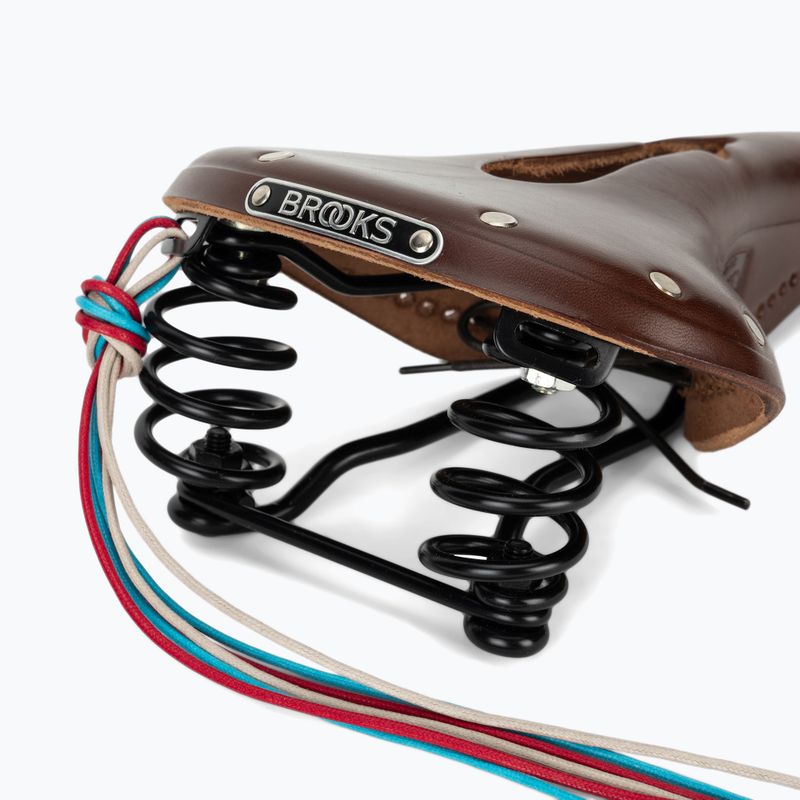 Brooks England Flyer Sella per bicicletta marrone intagliato 5