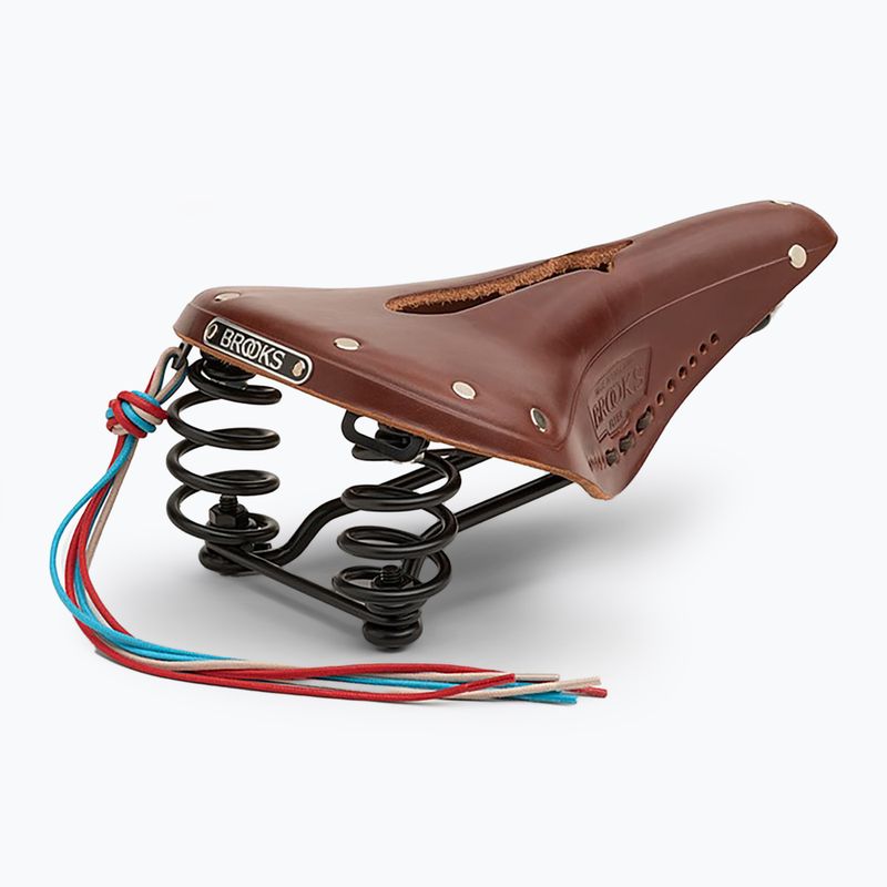 Brooks England Flyer Sella per bicicletta marrone intagliato 3