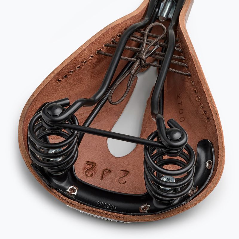 Brooks England Flyer Sella per bicicletta marrone intagliato 7