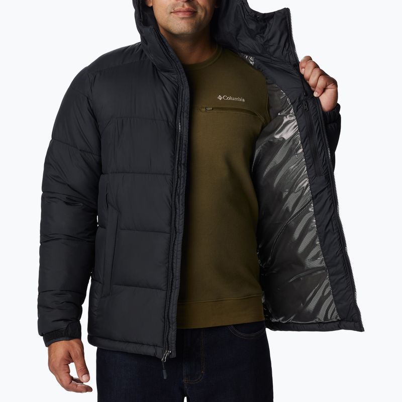 Piumino Columbia Pike Lake Uomo con cappuccio nero 4