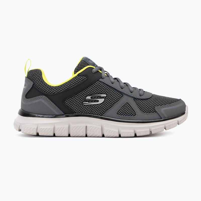 SKECHERS Track Bucolo scarpe da uomo carbone/bianco/lime 2