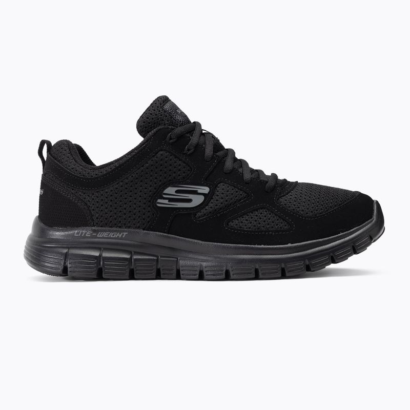 SKECHERS Burns Agoura nero scarpe da uomo 2