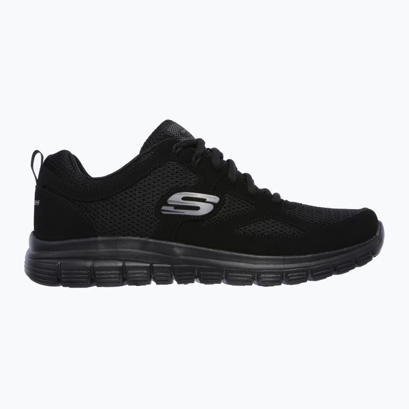 SKECHERS Burns Agoura nero scarpe da uomo 8