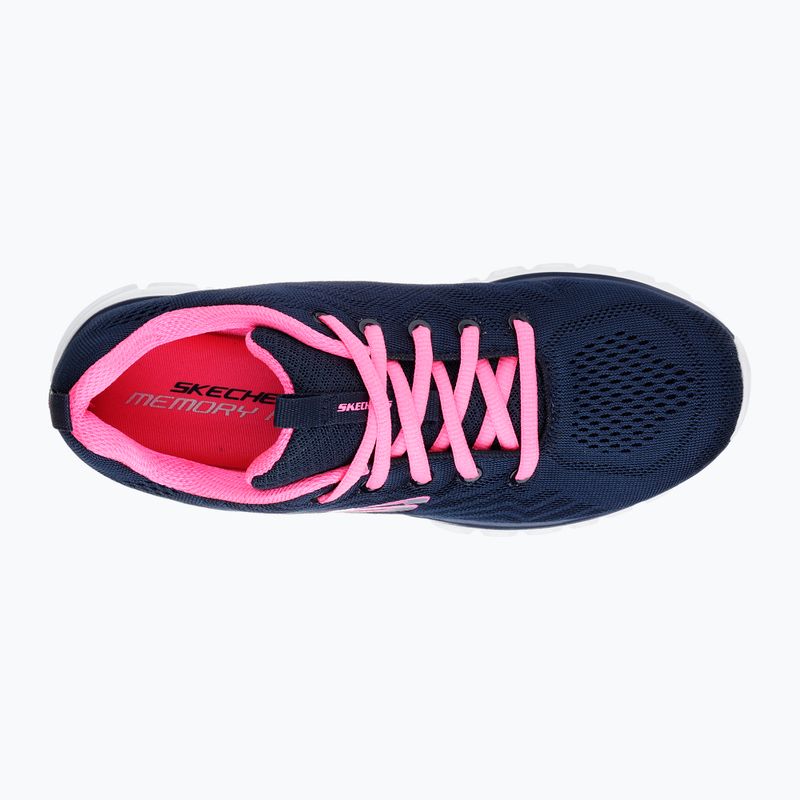 SKECHERS Graceful Get Connected - scarpe da donna, blu/rosa 10