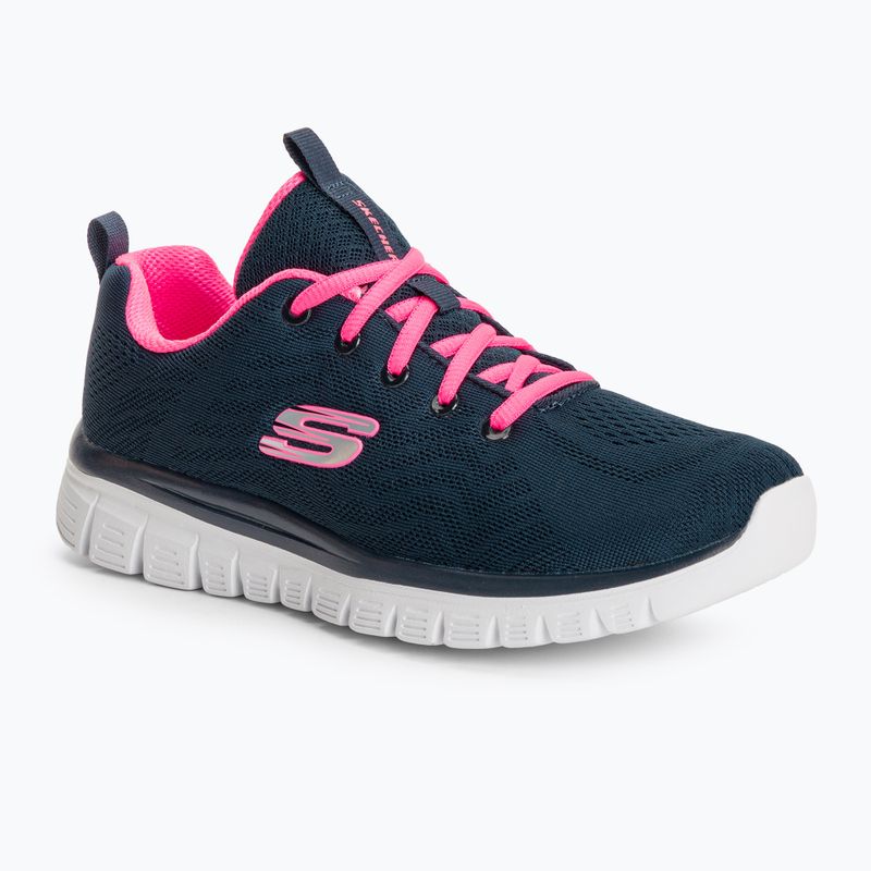 SKECHERS Graceful Get Connected - scarpe da donna, blu/rosa