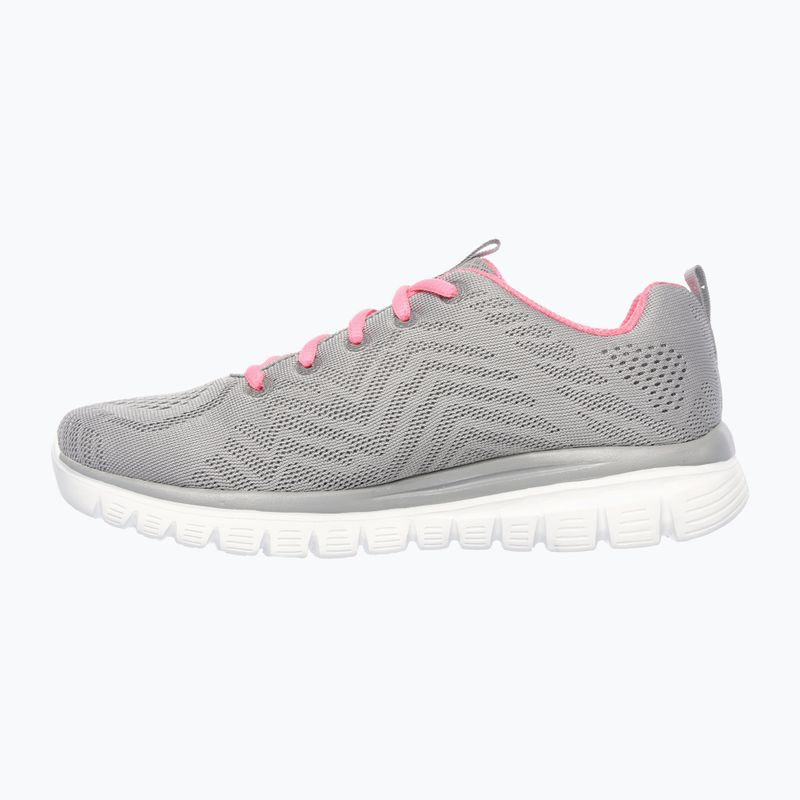 SKECHERS Graceful Get Connected scarpe da donna grigio/corallo 2